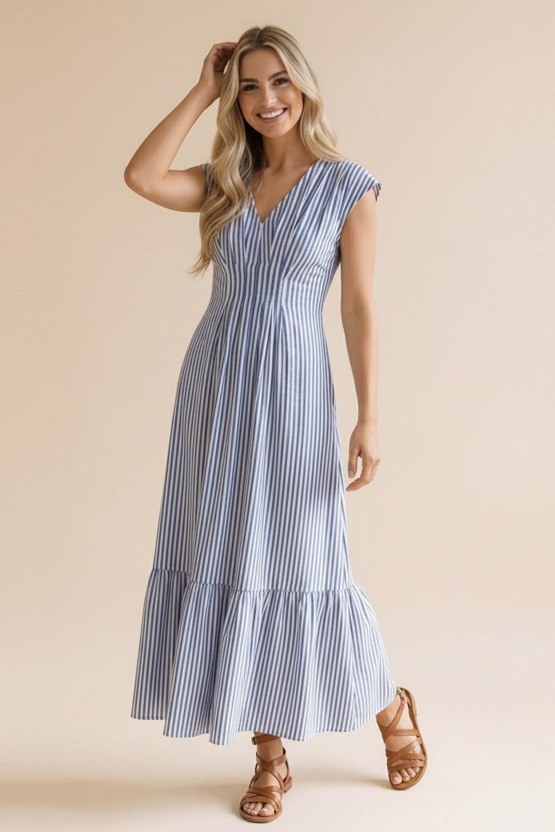 woven pleated maxi dress Karen Millen Petite Soft Pleated Woven Kimono Sleeve Maxi Dress in Pink